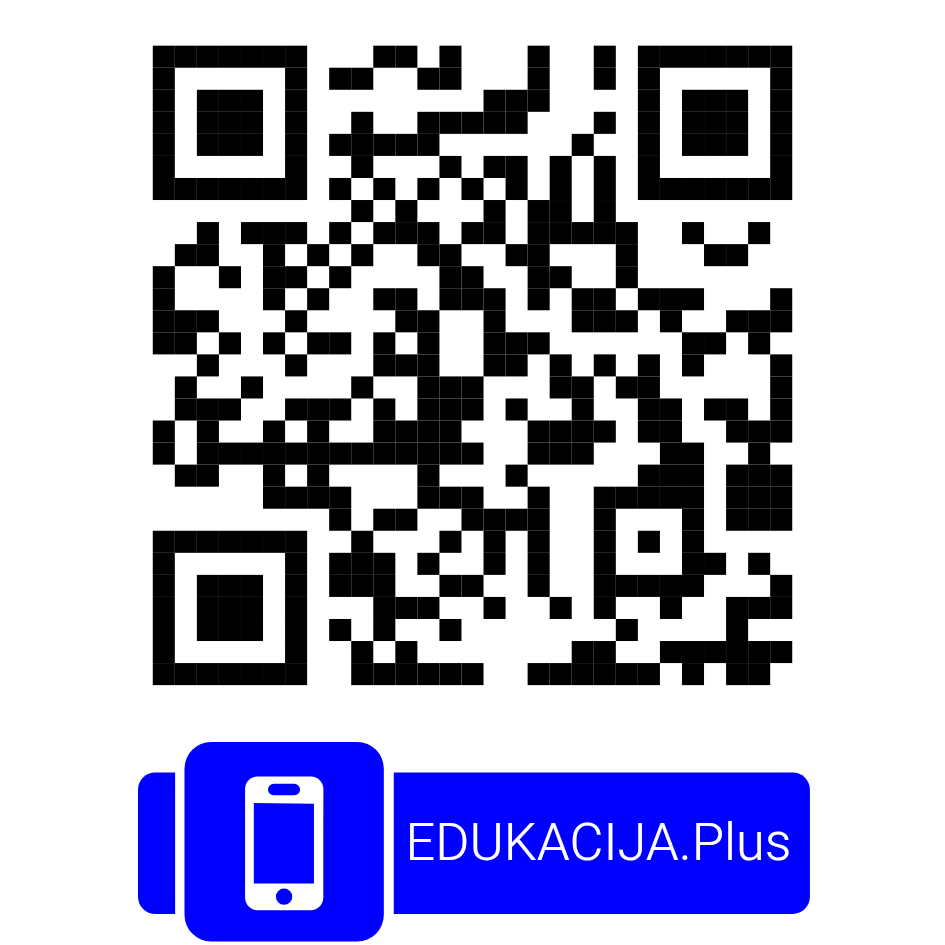 EDUKACIJA.Plus QR kontakt kod